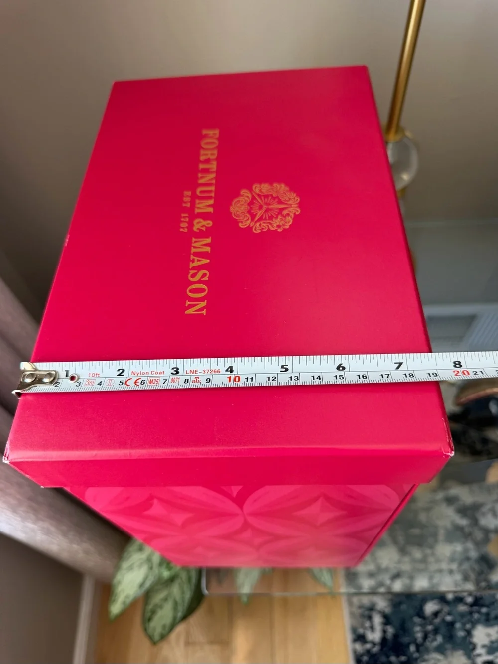 Fortnum & Mason Pink Gift Box with Cream Ribbon